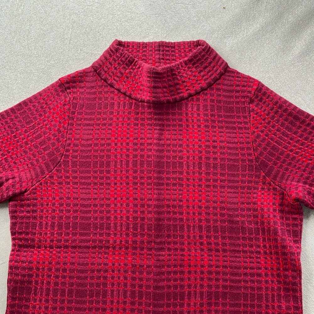 Field Flower Mock Neck Sweater Anthropologie Small